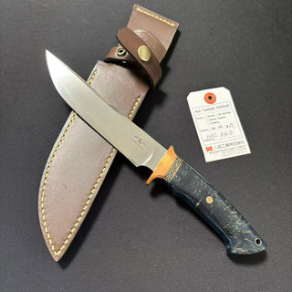 Custom knife Blue-2 Polished Resin 156mm