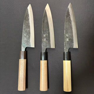 Funayuki Knife Blue-2 Kurouchi 165mm 3-Handle-Type