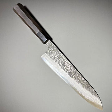 Gyuto Blue-1 Kurozome Damascus Ebony 240mm