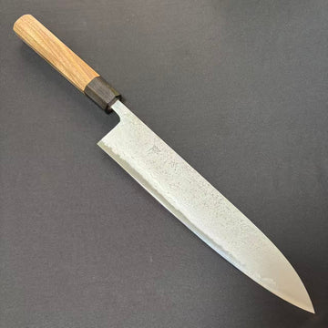 Gyuto Blue-2 Damascus walnut 240mm