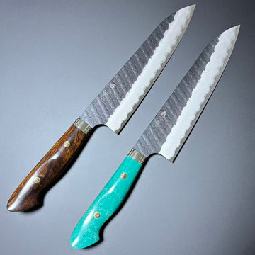 Gyuto SG2 Kurouchi Tsuchime Western 210mm 2-Handle-Type