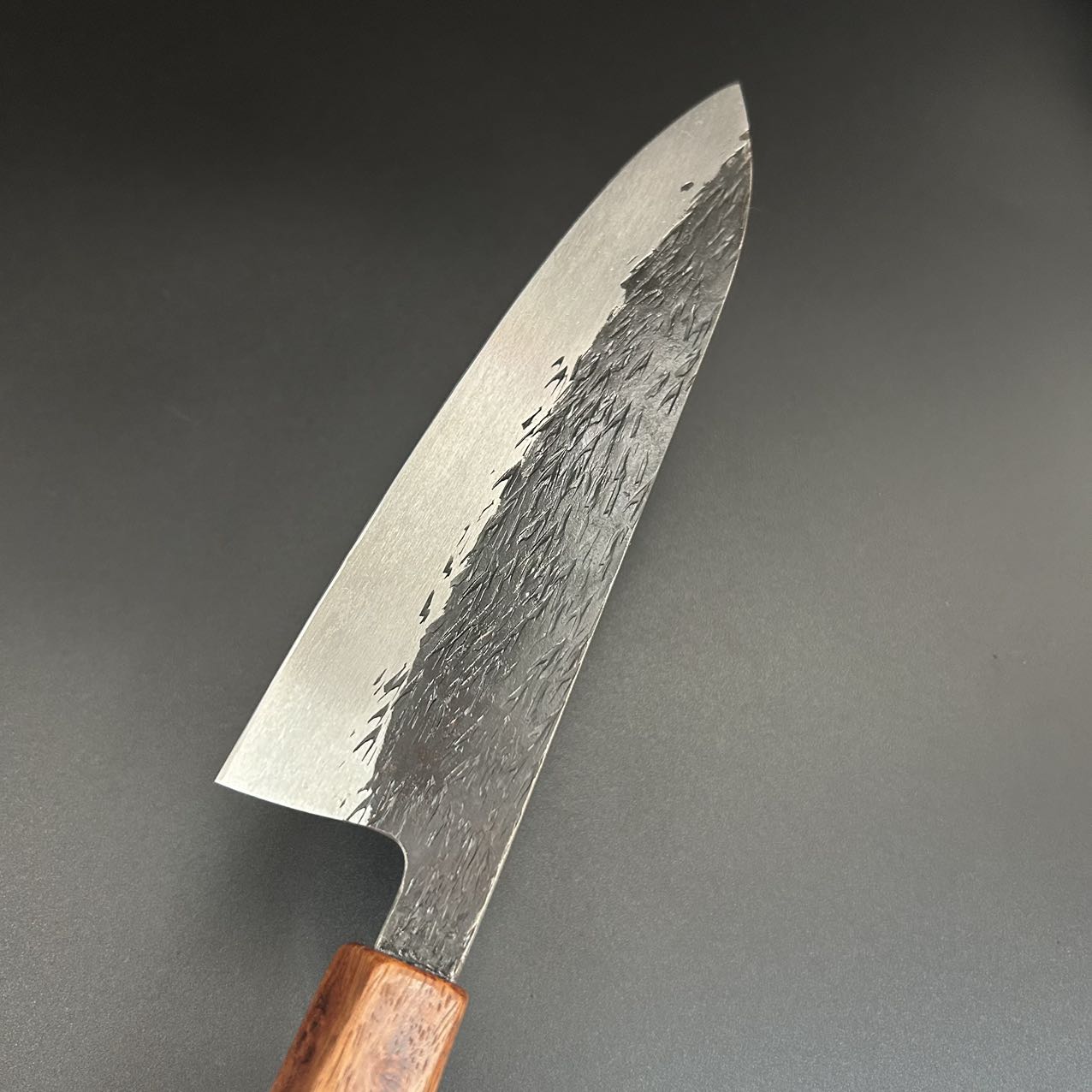 Gyuto Super-Blue Tsuchime Wood 180mm 2-Colors