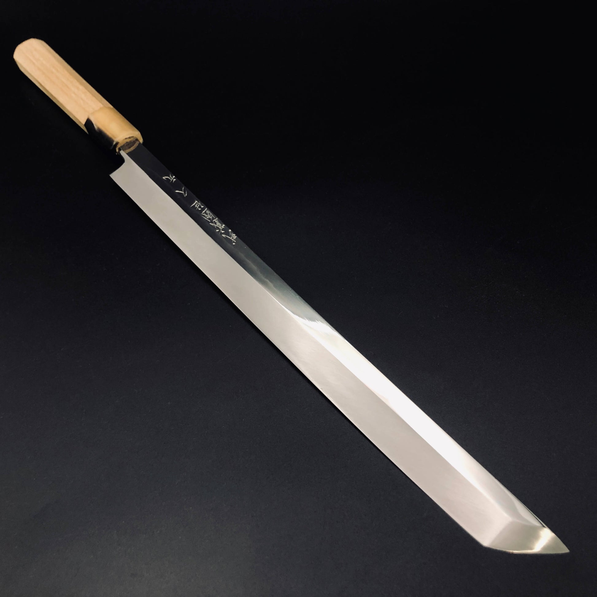 Honyaki Sakimaru Takobiki 300㎜ Blue Octagonal angle Magnolia