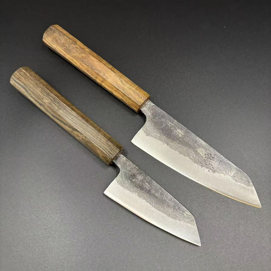 Petty Bunka Blue-2 Kurouchi Wood 80-120mm