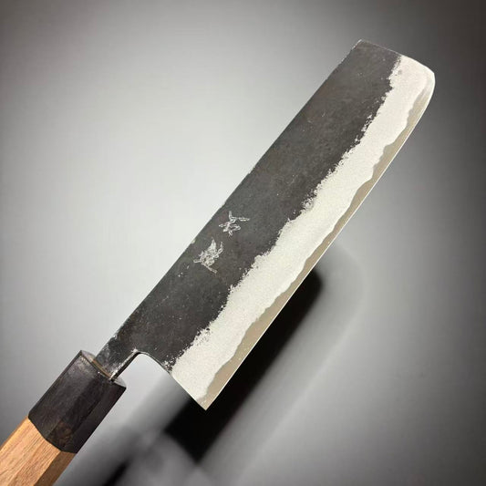 Nakiri Super-Blue Kurouchi Walnut 165㎜