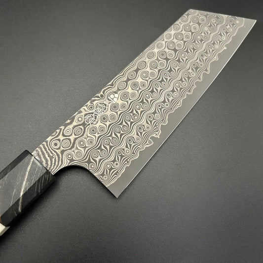 Kiritsuke Nakiri SG2 Damascus Walnut Resin 180mm