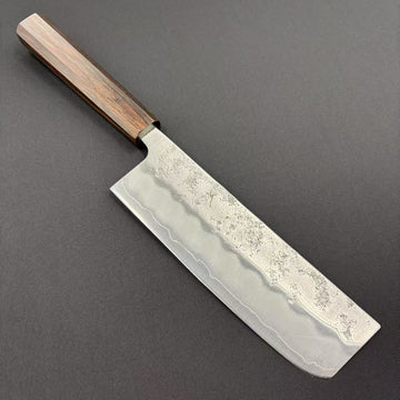 Nakiri Silver-3 Nashiji Ebony 165mm