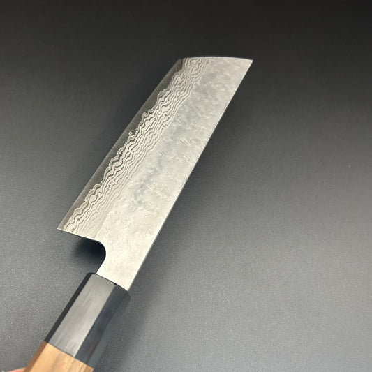 Nakiri VG10 Damascus Tsuchime 165㎜ 2-Handle-Type