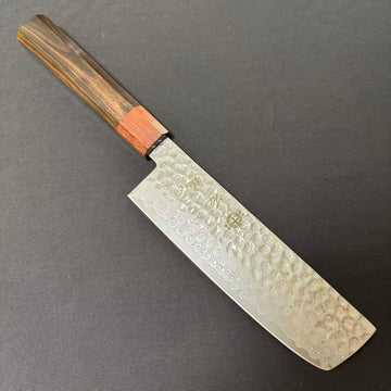 Nakiri VG10 Tsuchime Damascus  Ebony 165mm