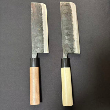 Nakiri Blue-2 Kurouchi 165mm 2-Handle-Type