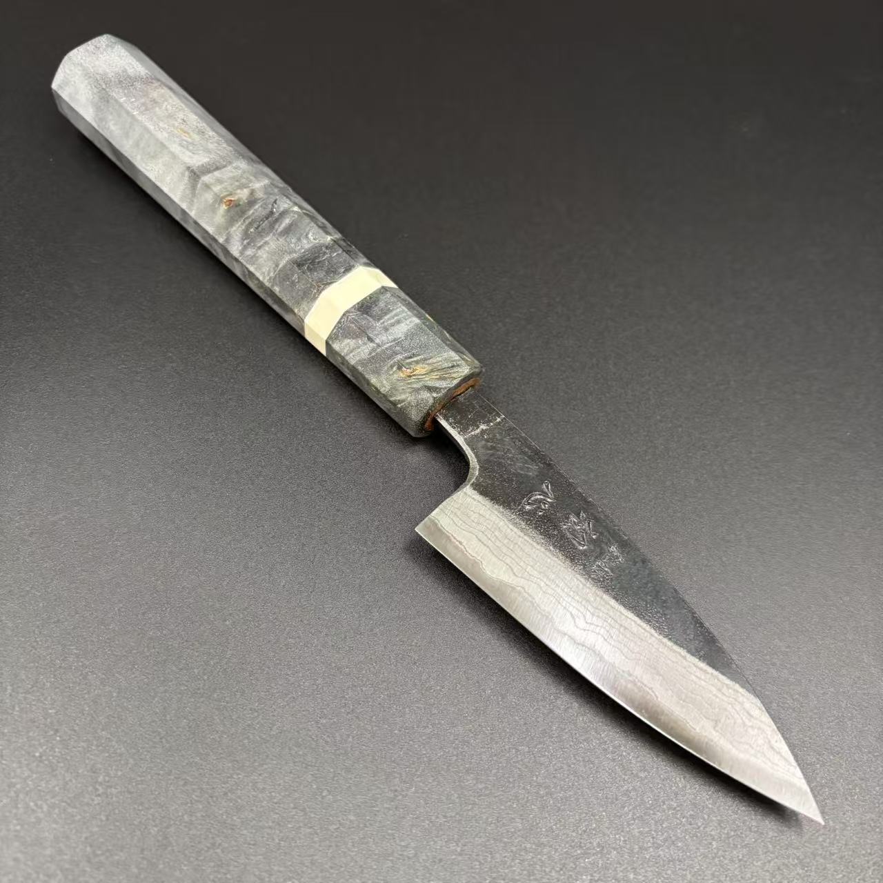 Petty Blue-2 Damascus Resin 80mm
