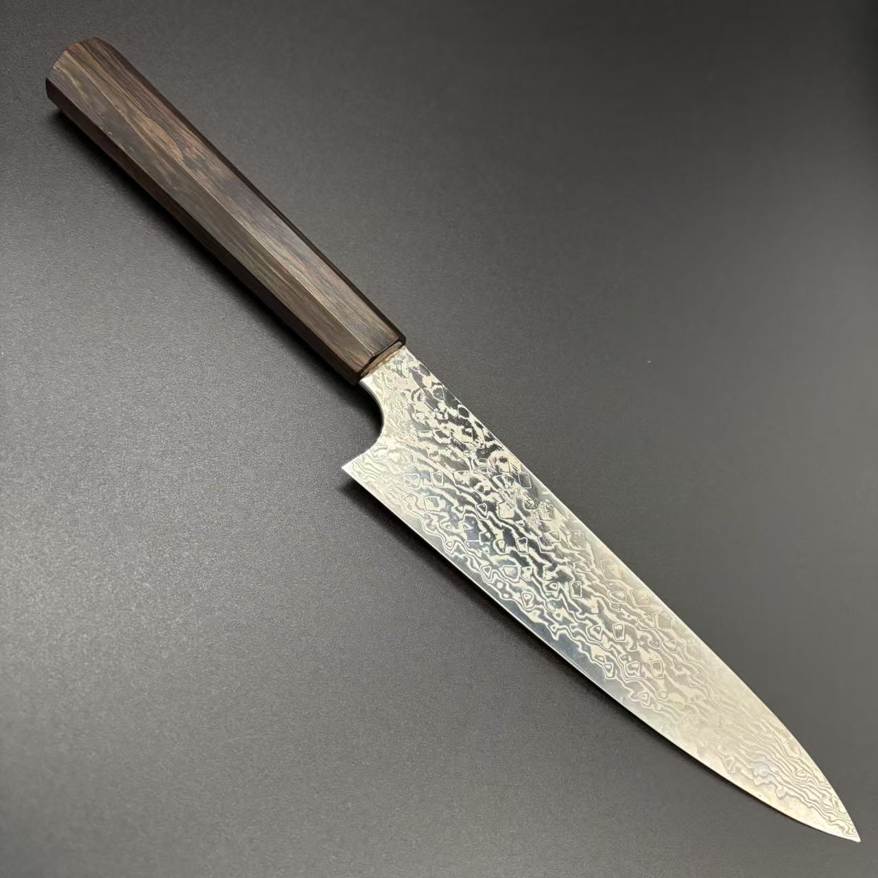 Petty ATS-34 Damascus Ebony 150mm 2-Patterns