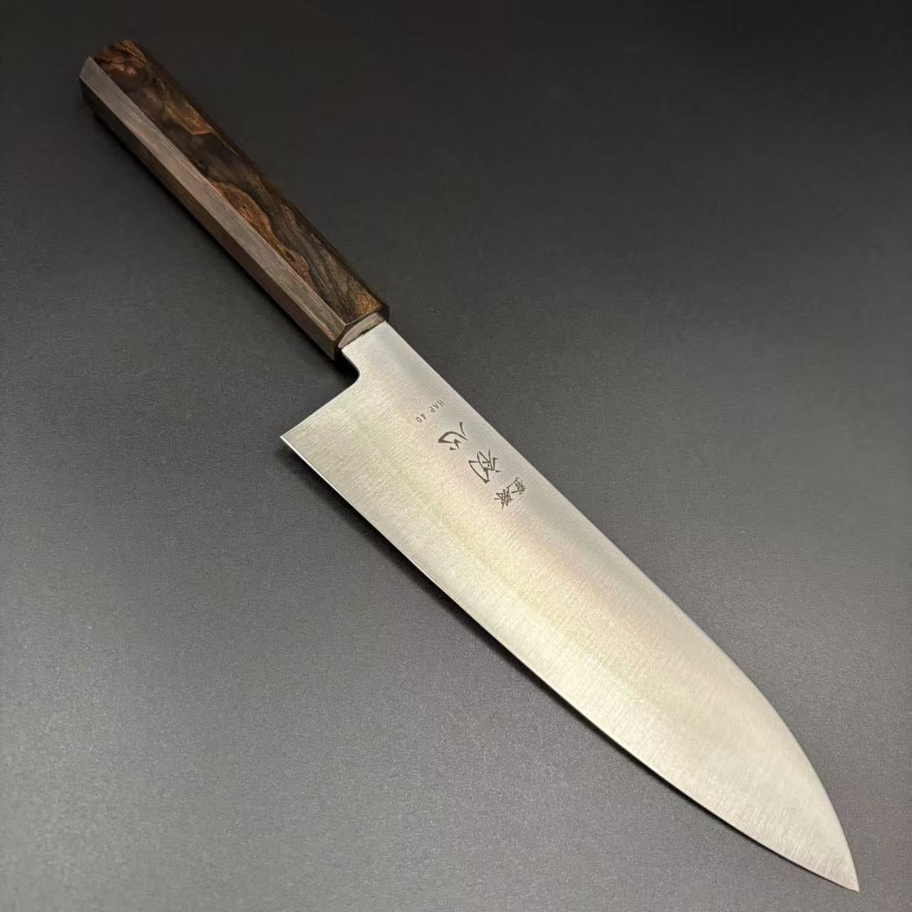 Santoku HAP40 Polished Ebony 180mm