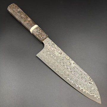Santoku SG2 Damascus Walnut Resin 180mm