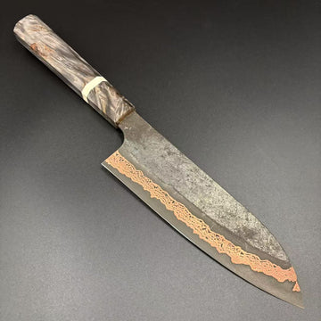 Santoku SLD Damascus Resin 180mm