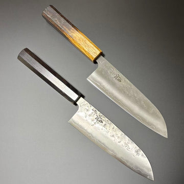 Santoku SLD Nashiji 165mm 2-Handle-Type
