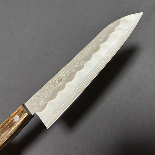 Santoku Silver-3 Nashiji Western 180mm