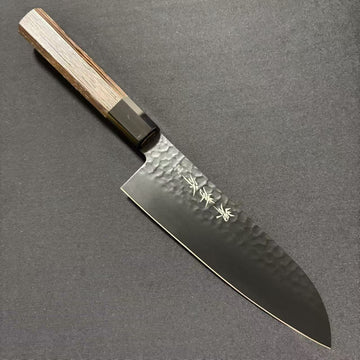 Santoku VG10 Kurozome-Tsuchime Wenge 170mm