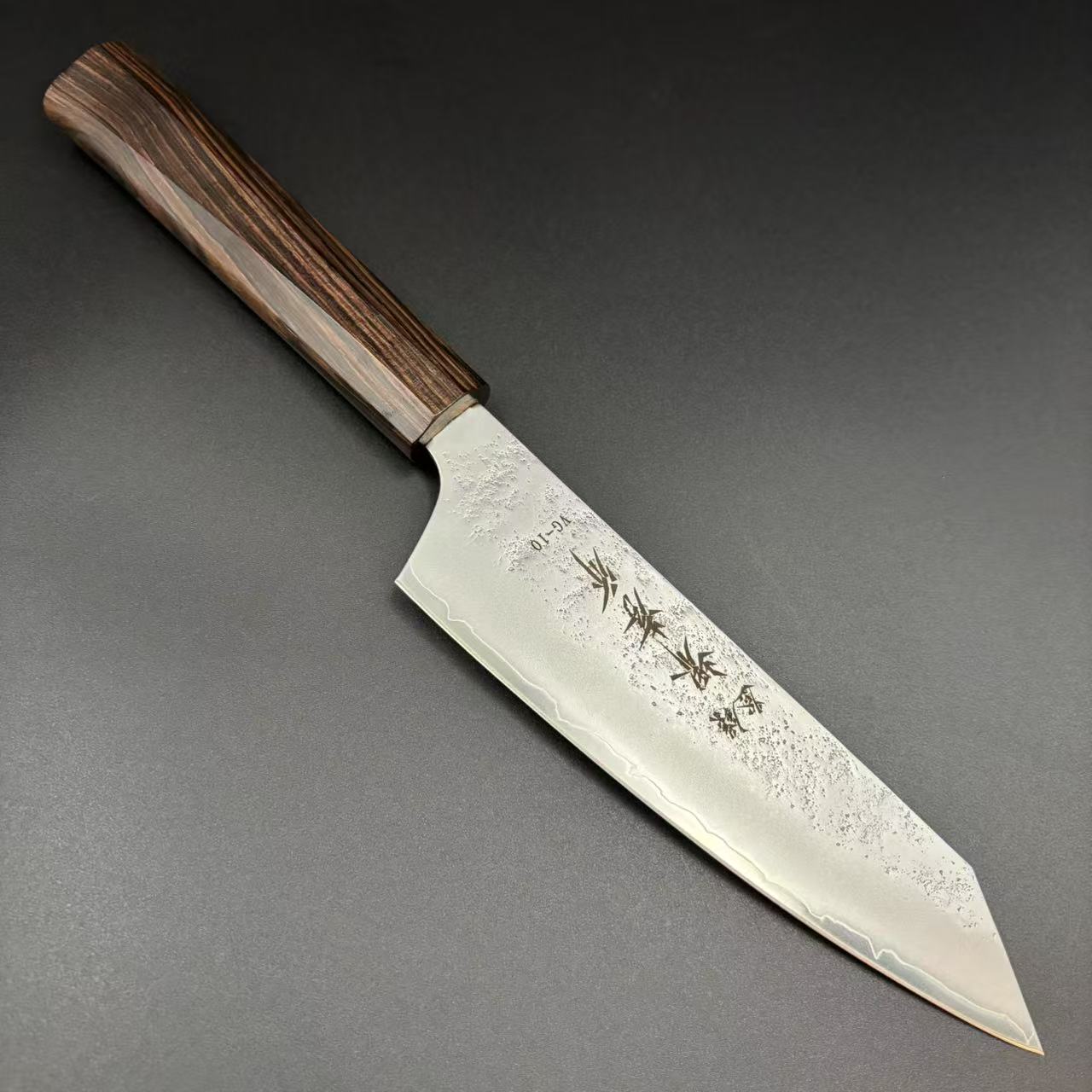 Nakiri Super-Blue Tsuchime Wood 165mm
