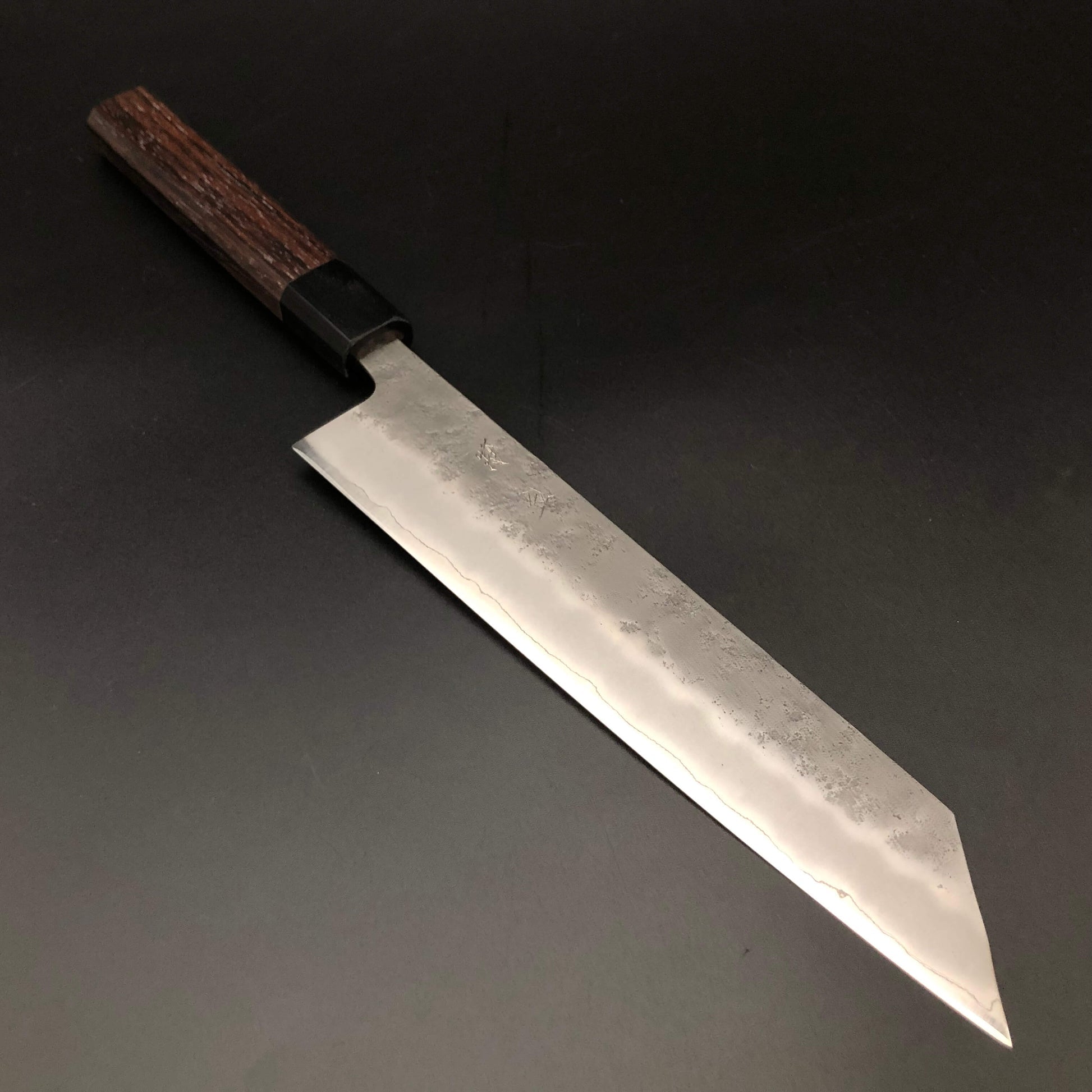 Stainless‐clad Kiritsuke 210㎜ Silver 3 Steel Octagonal angle Rosewood Handle