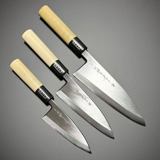 Deba White-2 Polished Walnut 120-180mm